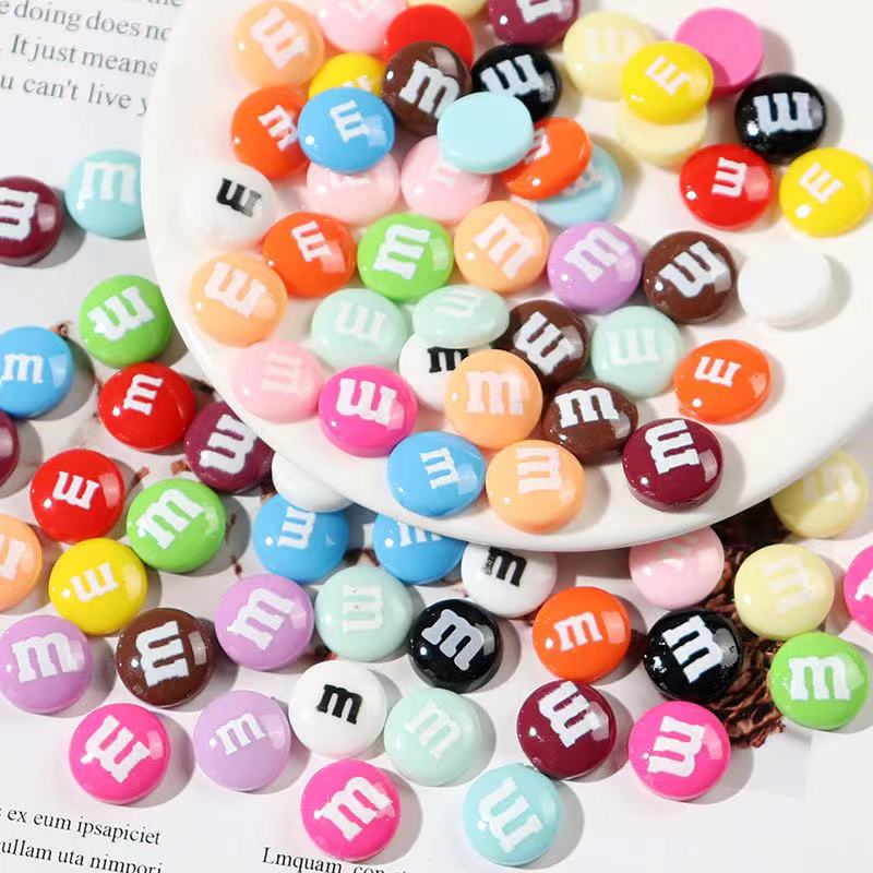 Resin Ocean Wave Mold - 20/50/100pcs Kawaii M Beans Resin Candy