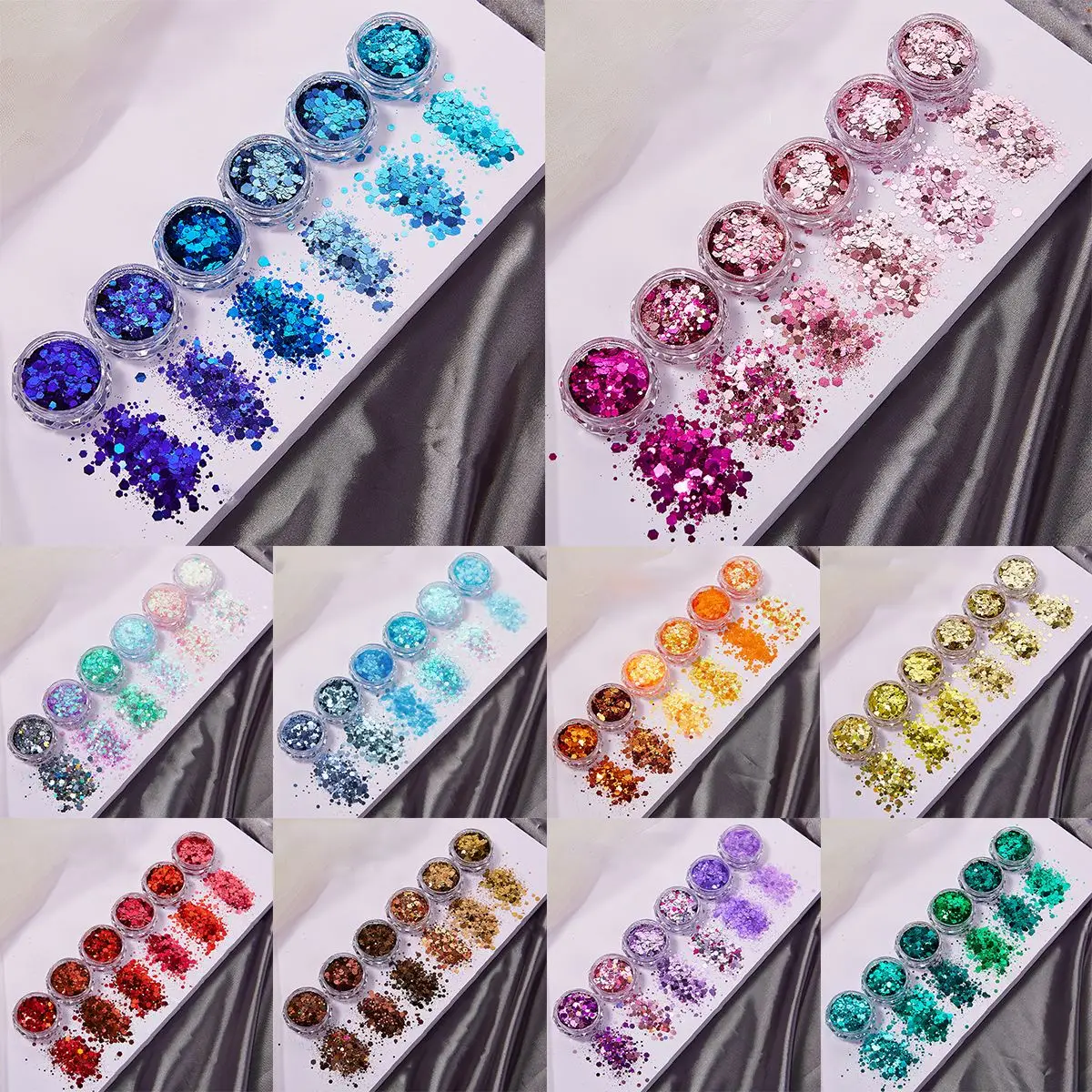 6Colors/Set Resin Sparkling Se - Resin Glitter Pack ulasan dan harga