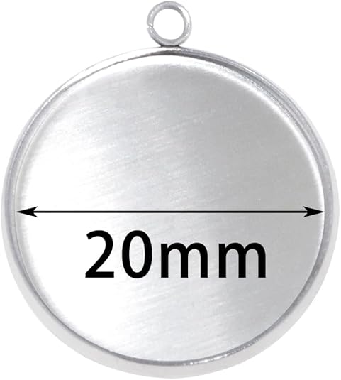 20 Pieces Stainless Steel Roun - Resin Crafts ulasan dan harga