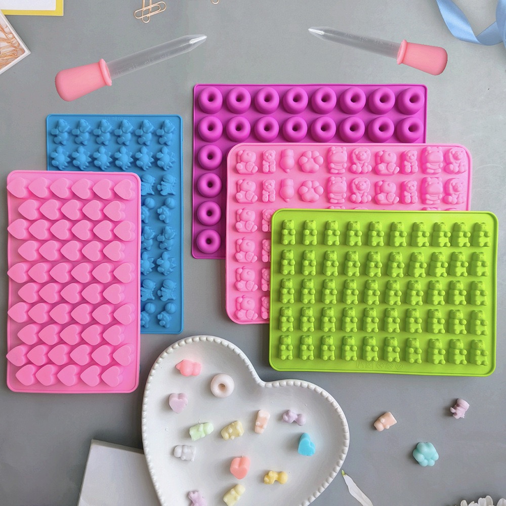 7Pcs Candy Silicone Moulds wit - Silicone Mold Tray ulasan dan harga