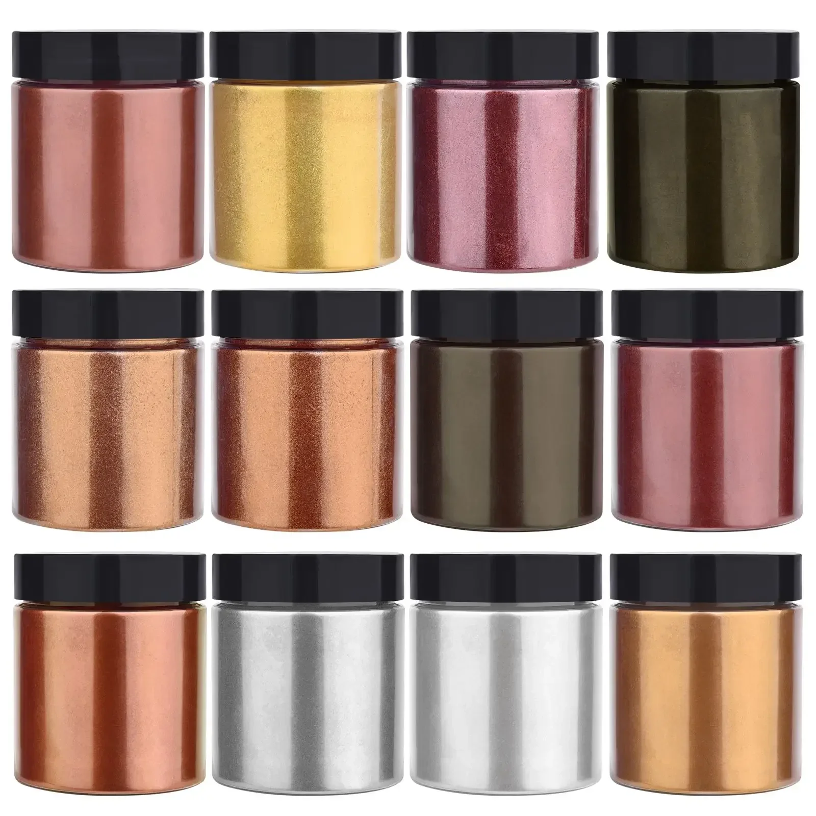 50g/Bottle Metallic Glitter Po - Resin Pigment Set ulasan dan harga