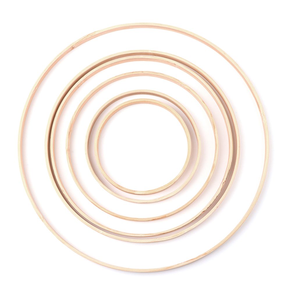 10Pcs 10/12/15/18/20/26cm Ring - Wood Ring Blank ulasan dan harga