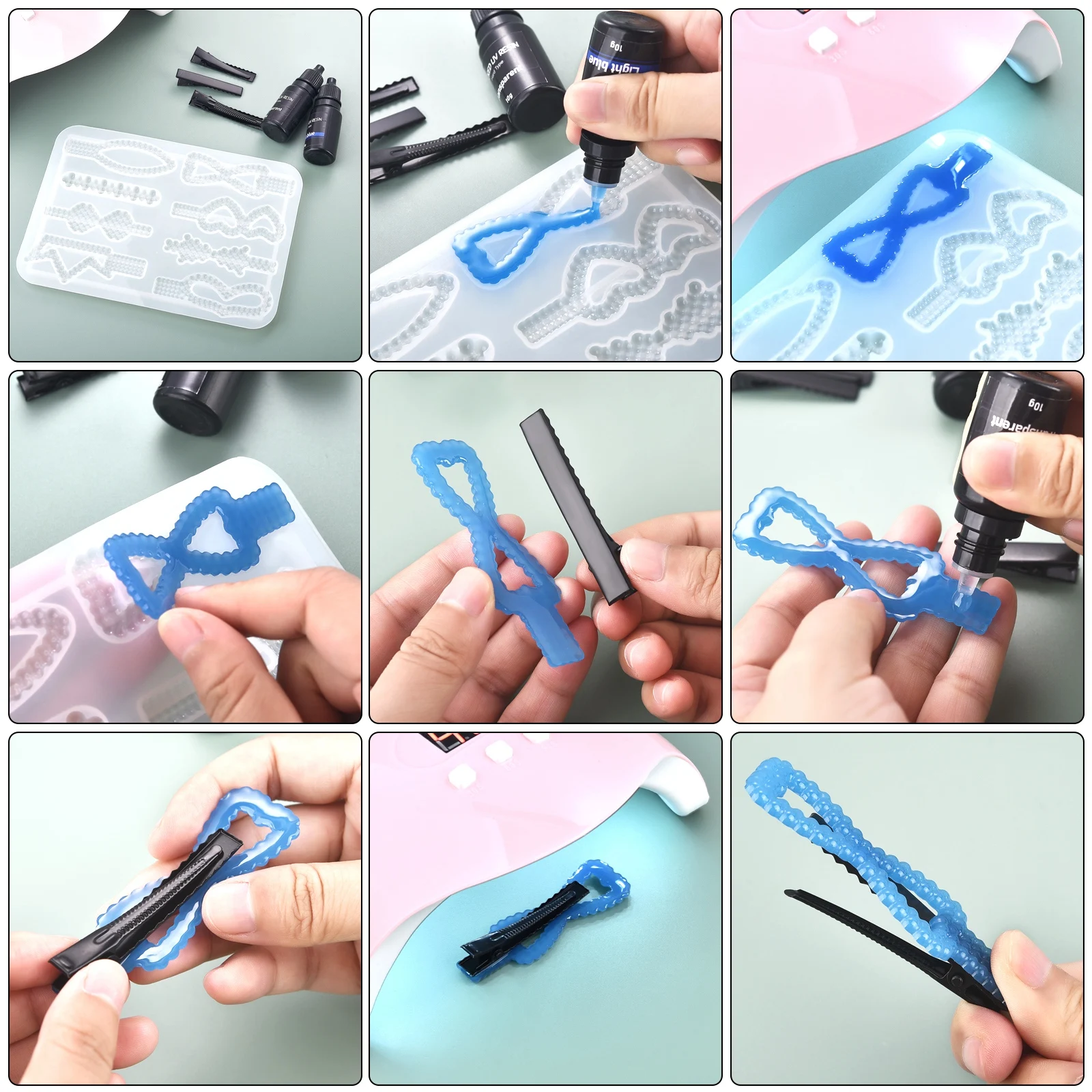 17 Colors UV Resin Glue 10ml E - Epoxy Uv Resin Kit ulasan dan harga