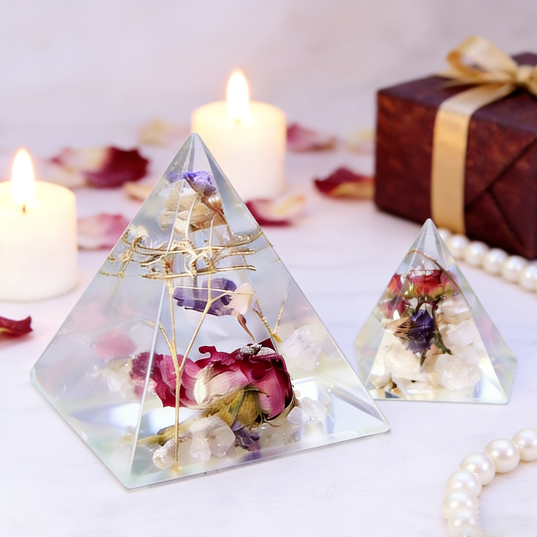 5pc - Pyramid Resin Molds of V - Resin Jewelry Kit ulasan dan harga