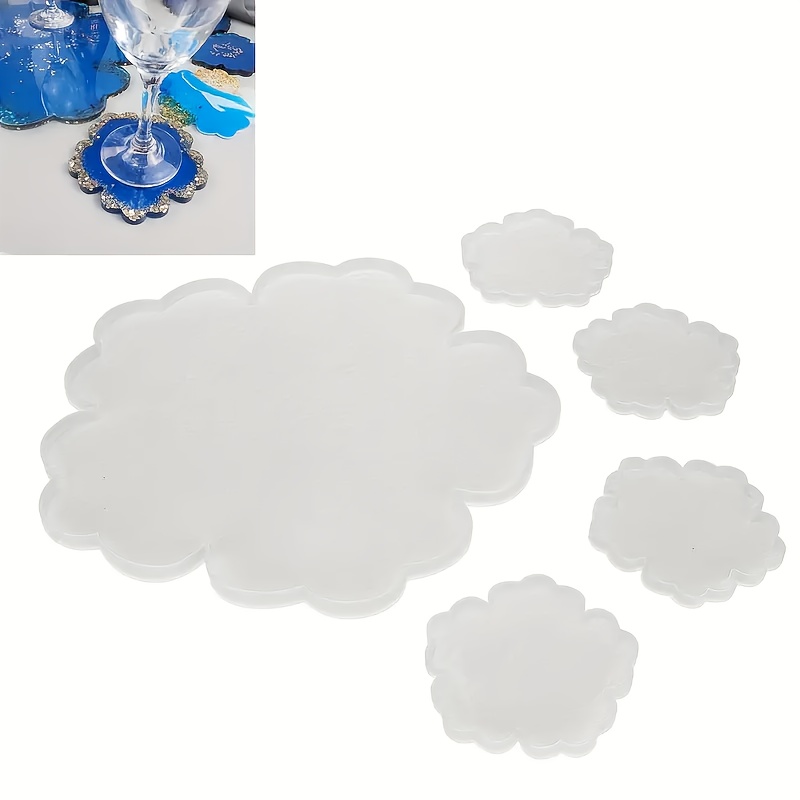 5pcs Mirror Large Flower Small - Silicone Mold Tray ulasan dan harga