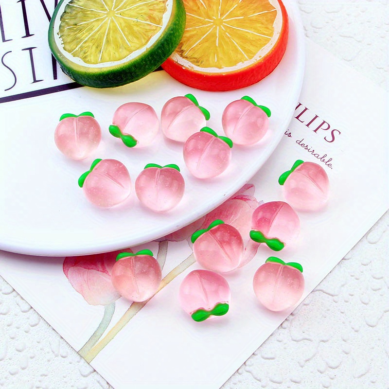 10Pcs New Transparent Peach Fl - Resin Craft Projects ulasan dan harga