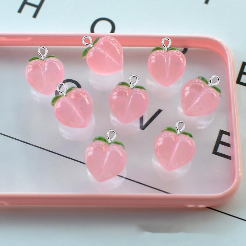 10Pcs New Transparent Peach Fl - Resin Craft Projects ulasan dan harga
