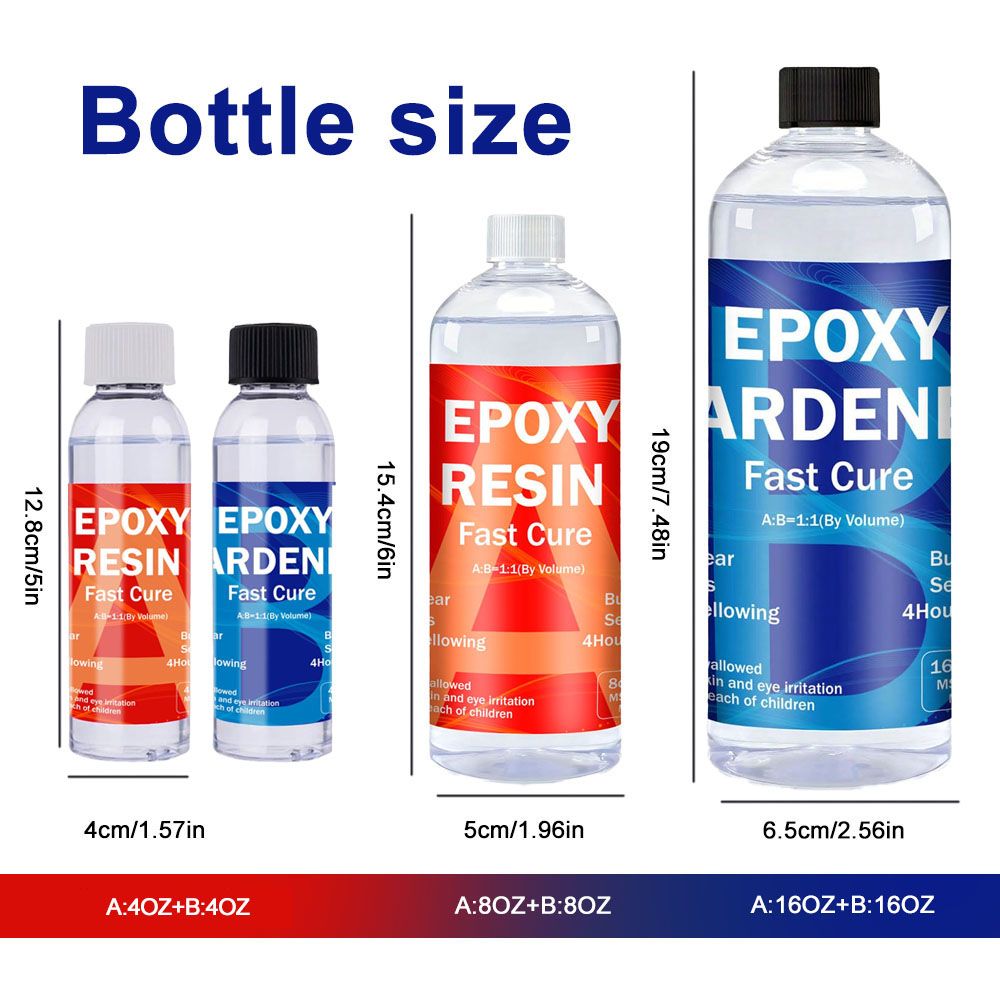 Clear Epoxy Resin Kit 8oz/16oz - Resin Jewelry Kit ulasan dan harga