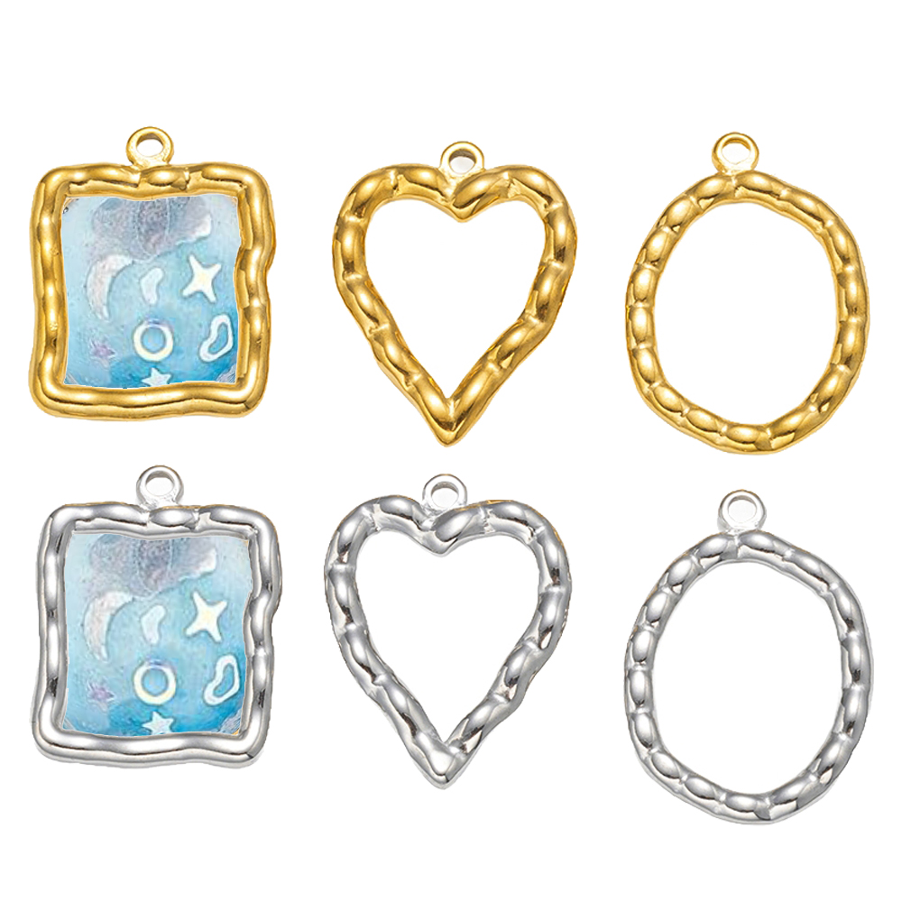 5pcs Stainless Steel Heart Rou - Resin Craft Supplies ulasan dan harga