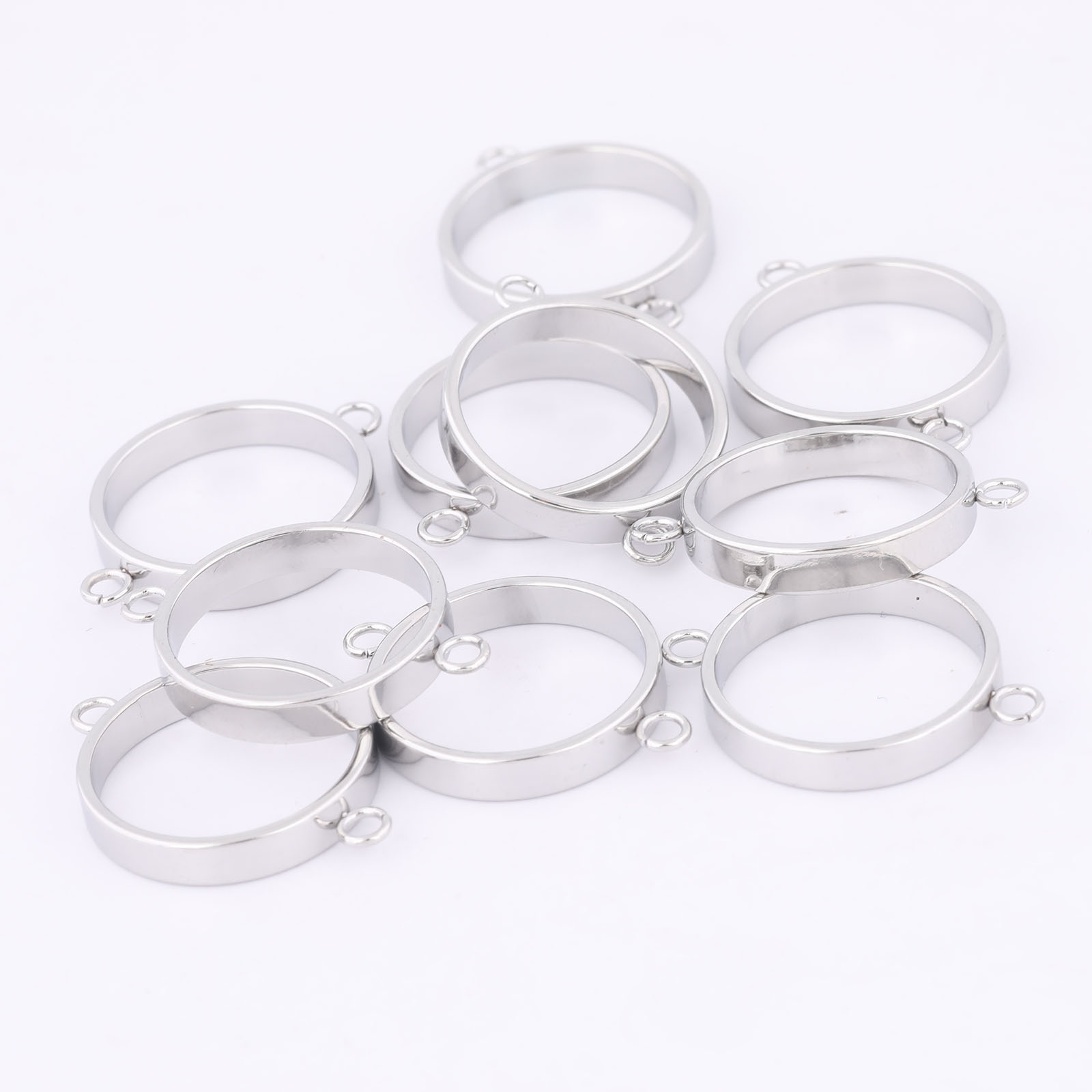 10pcs Stainless Steel 14mm Ope - Resin Craft Projects ulasan dan harga