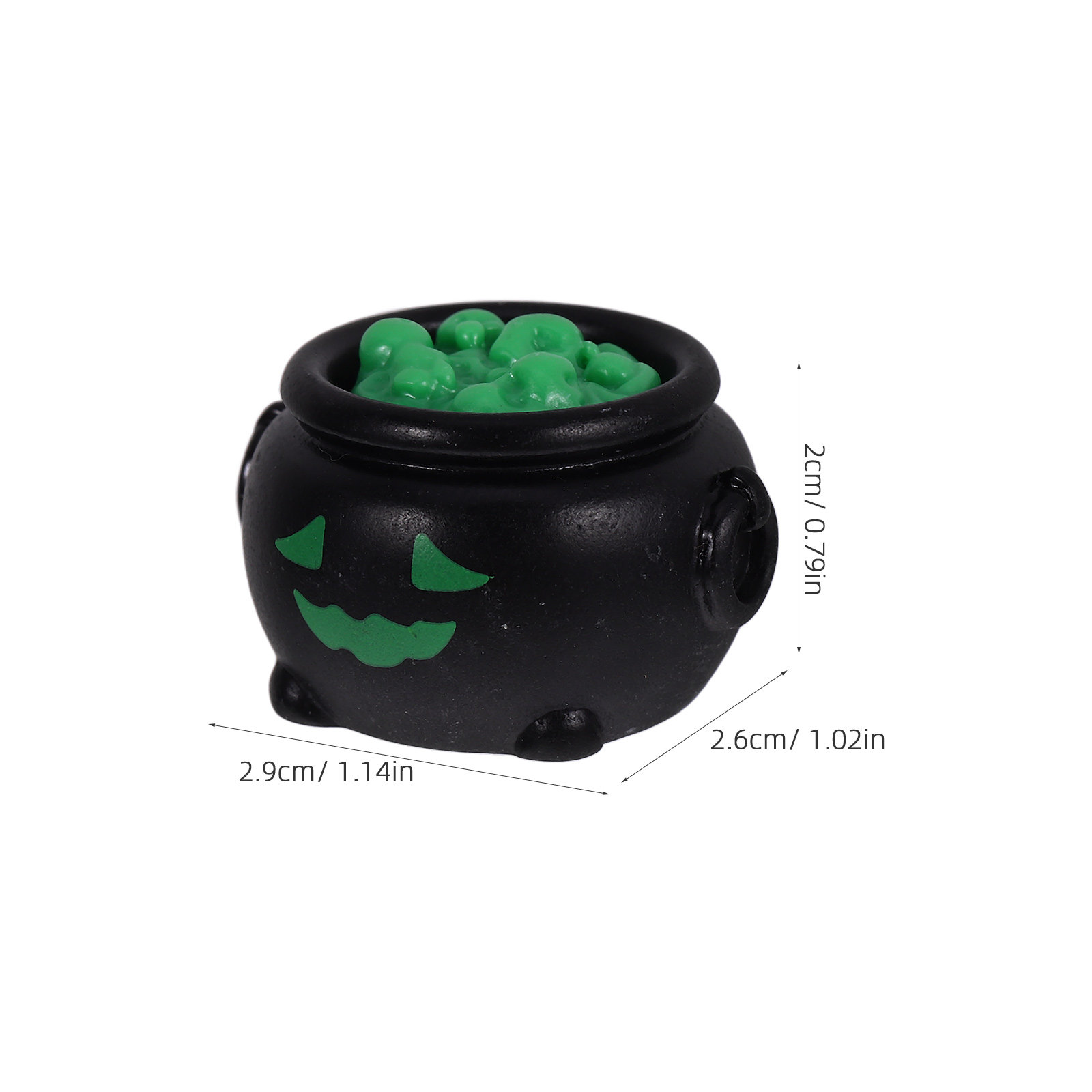 10Pcs Miniature Witch Cauldron - Resin Crafts ulasan dan harga
