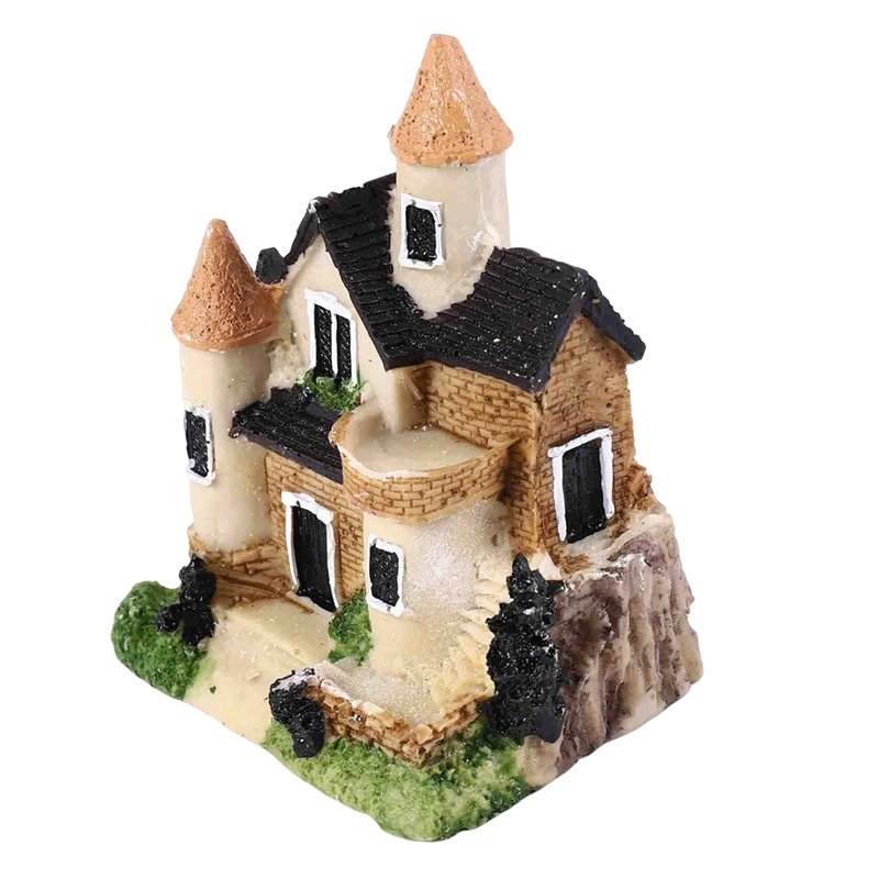 Cute Mini Resin House Miniatur - Resin Crafts ulasan dan harga