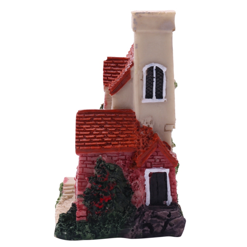 Cute Mini Resin House Miniatur - Resin Crafts ulasan dan harga