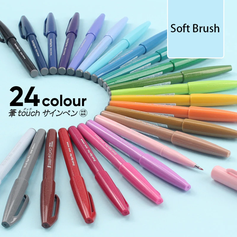 Japan Pentel Touch Brush Sign  - Pentel Pen Sign Pen ulasan dan harga