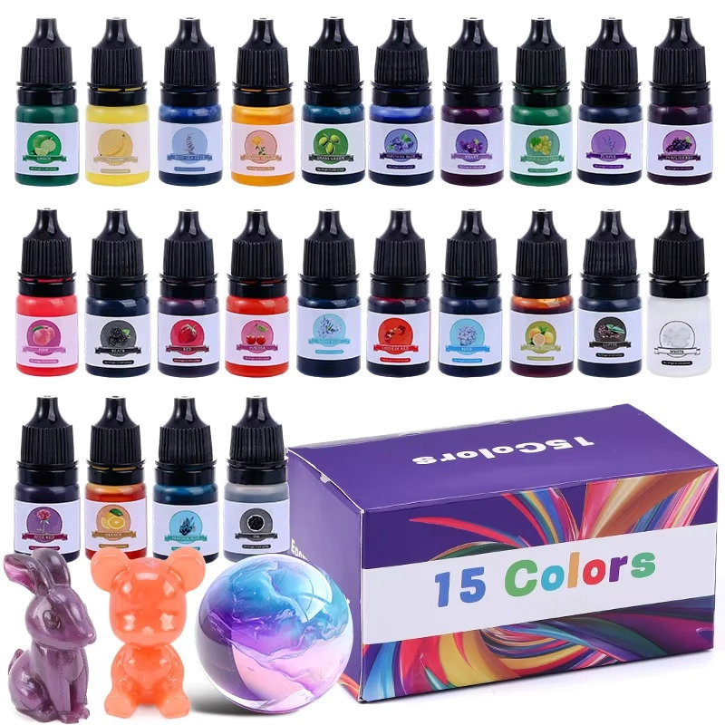 Epoxy Resin Color Pigment 24 V - Resin Pigment Set ulasan dan harga
