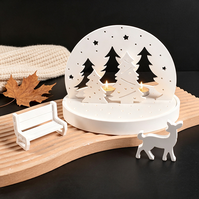 Christmas Elk Tealight Candle  - Silicone Mold Tray ulasan dan harga