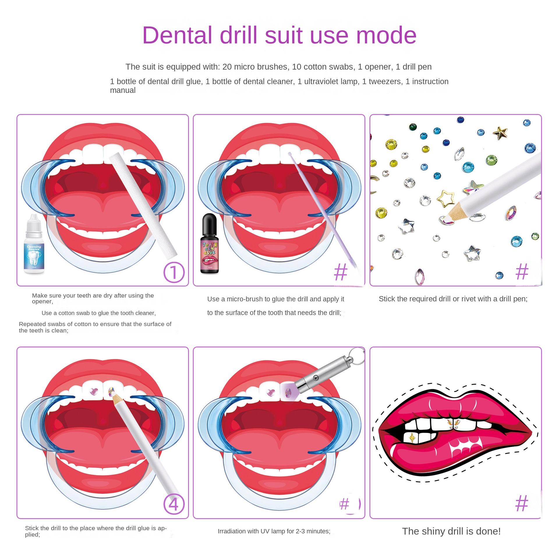 DIY Tooth Gem Kit Jewelry Gems - Resin Jewelry Kit ulasan dan harga