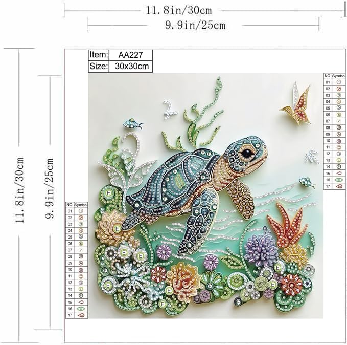 Sea Turtle Animal Diamond Pain - Resin Craft For Beginners ulasan dan harga