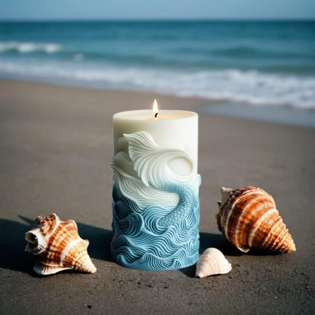 2024 ocean wave foam cylindric - Resin Ocean Wave Mold ulasan dan harga