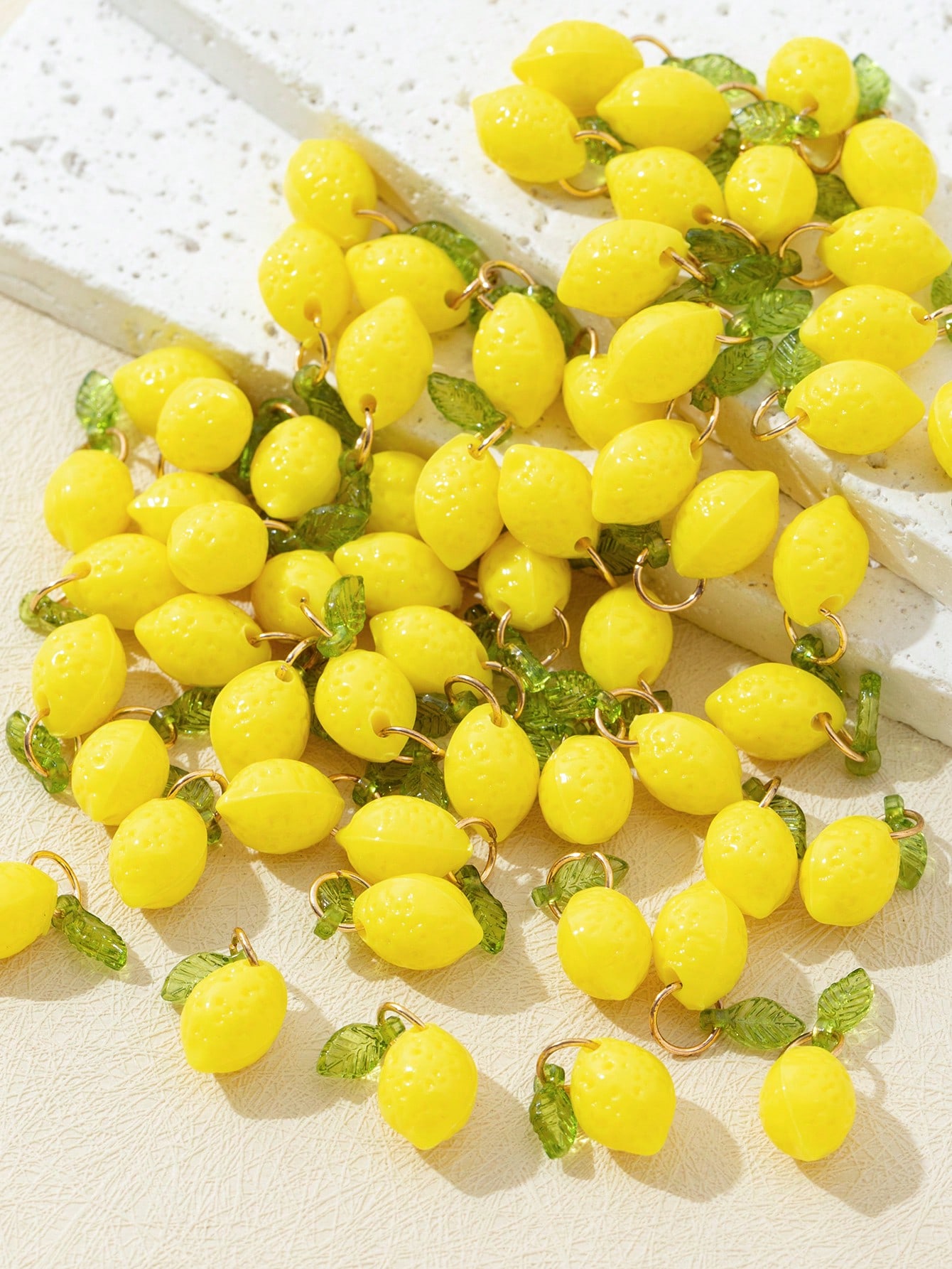 10Pcs 3D Lemon Resin Charms Pe - Resin Craft Supplies ulasan dan harga