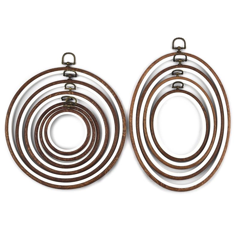 Sewing Tool Round Oval Wooden  - Wood Ring Blank ulasan dan harga