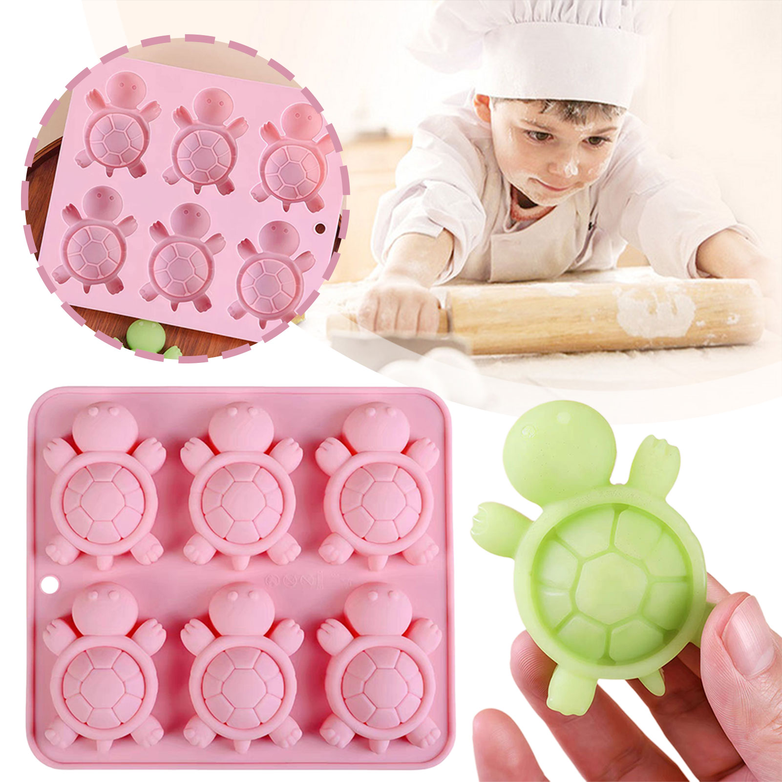 Turtles Ice Tray 3D Tortoises  - Silicone Mold Tray ulasan dan harga