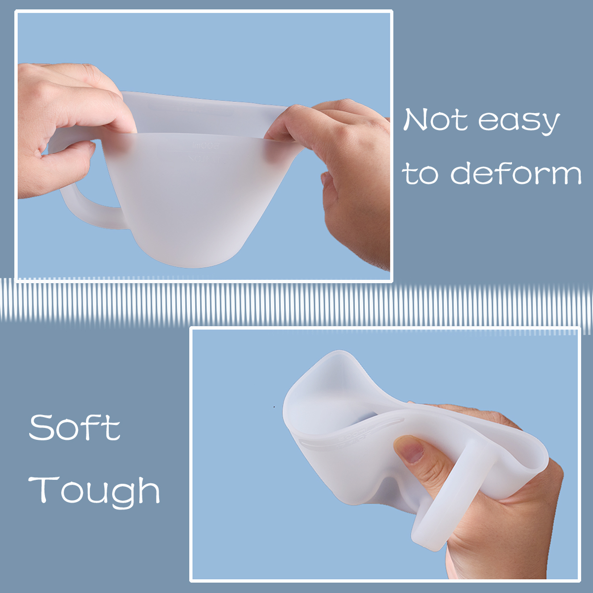 500ML Silicone Measuring Cup w - Mixing Cup Silicone ulasan dan harga