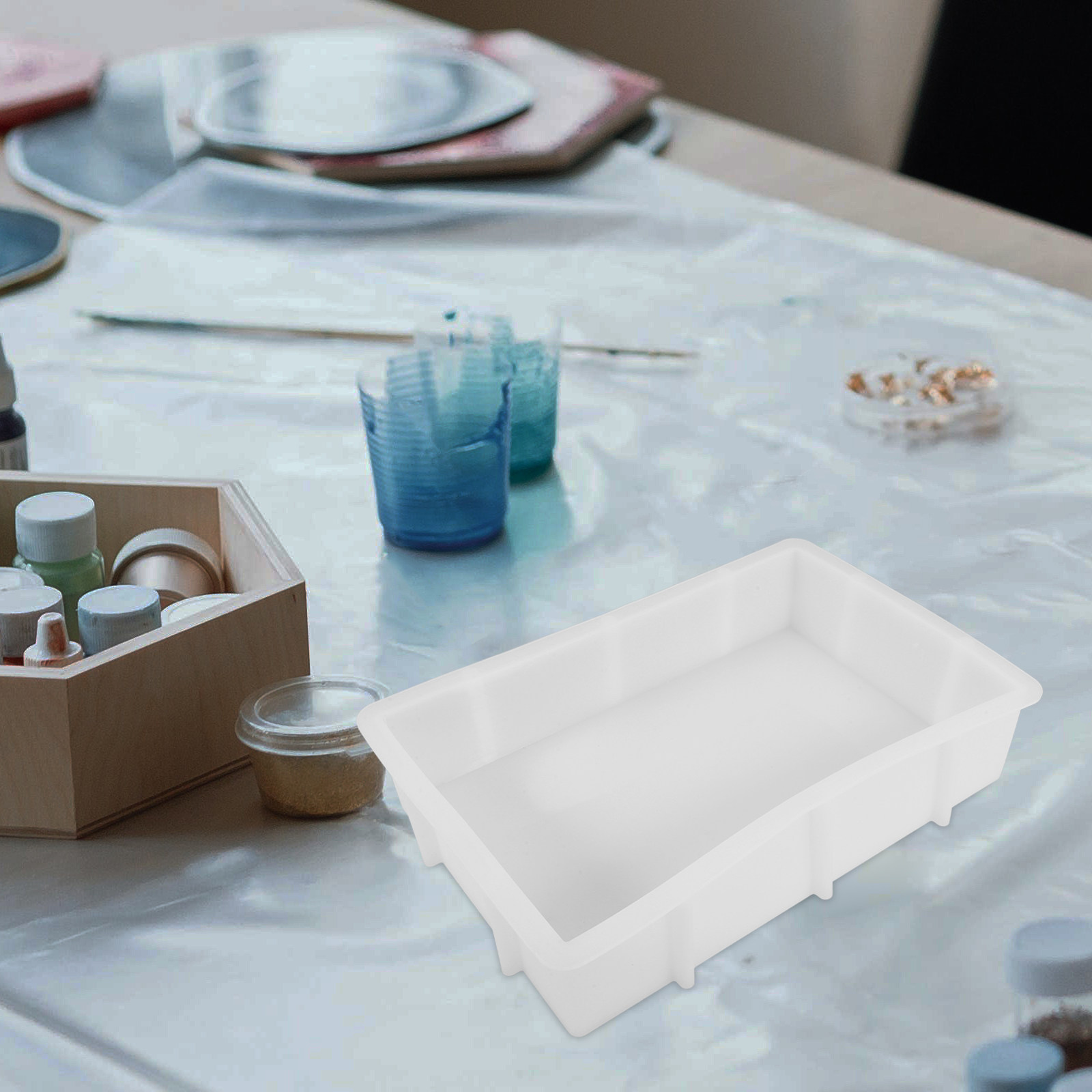 Large Rectangle Resin Silicone - Silicone Mold Tray ulasan dan harga