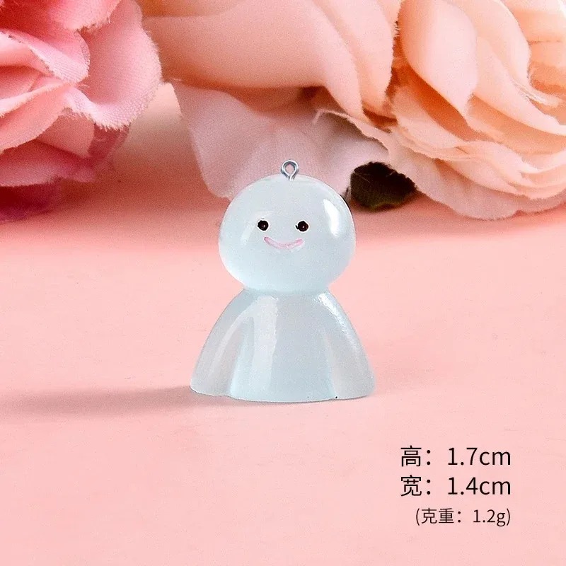 10Pcs Glow In Dark Cartoon Dol - Resin Craft Supplies ulasan dan harga