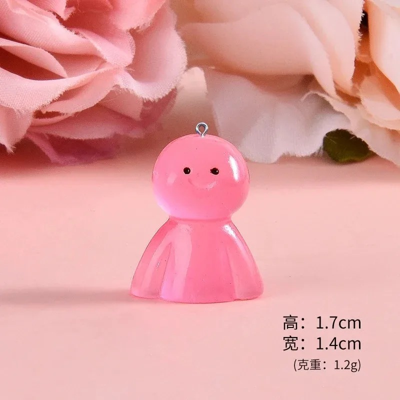 10Pcs Glow In Dark Cartoon Dol - Resin Craft Supplies ulasan dan harga