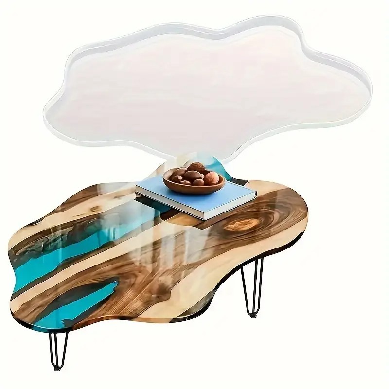 Large 61cm Irregular tray epox - Resin Ocean Wave Mold ulasan dan harga
