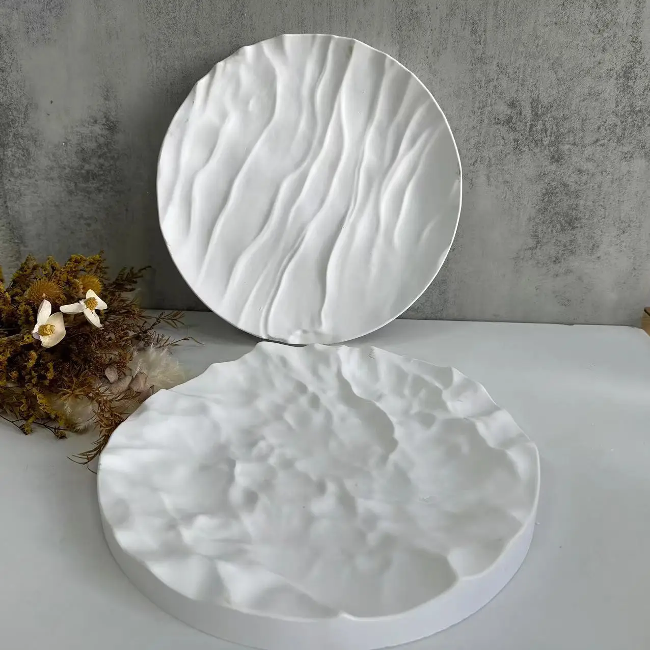 Irregular Ocean Waves Large Ro - Coaster Mold Round ulasan dan harga