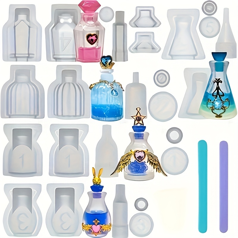 A Set Of 5 Perfume Bottle Resi - Resin Jewelry Kit ulasan dan harga