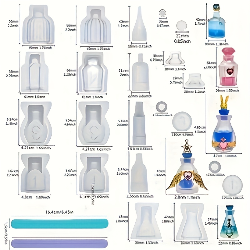 A Set Of 5 Perfume Bottle Resi - Resin Jewelry Kit ulasan dan harga