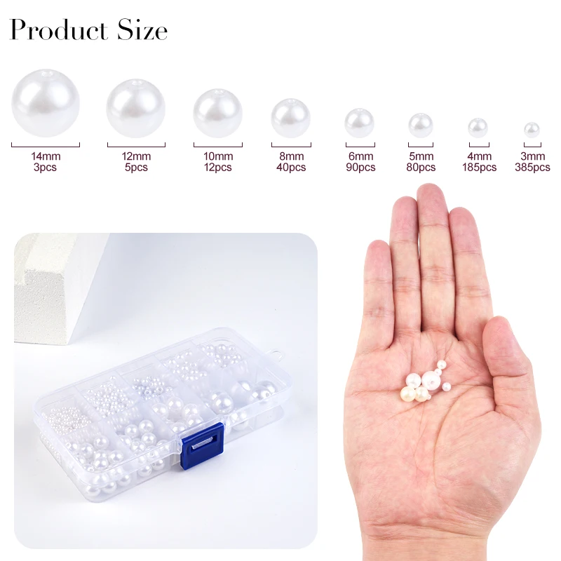 800pcs Artificial Faux Pearl R - Resin Crafts ulasan dan harga