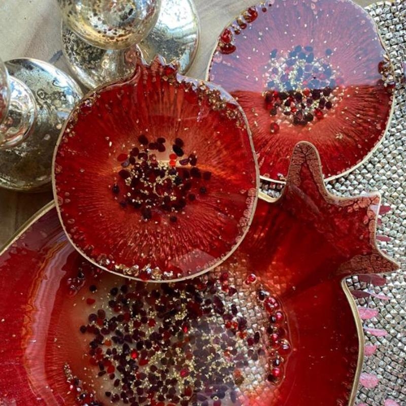 X6HE Pomegranate Geode Agate E - Geode Mold Silicone ulasan dan harga