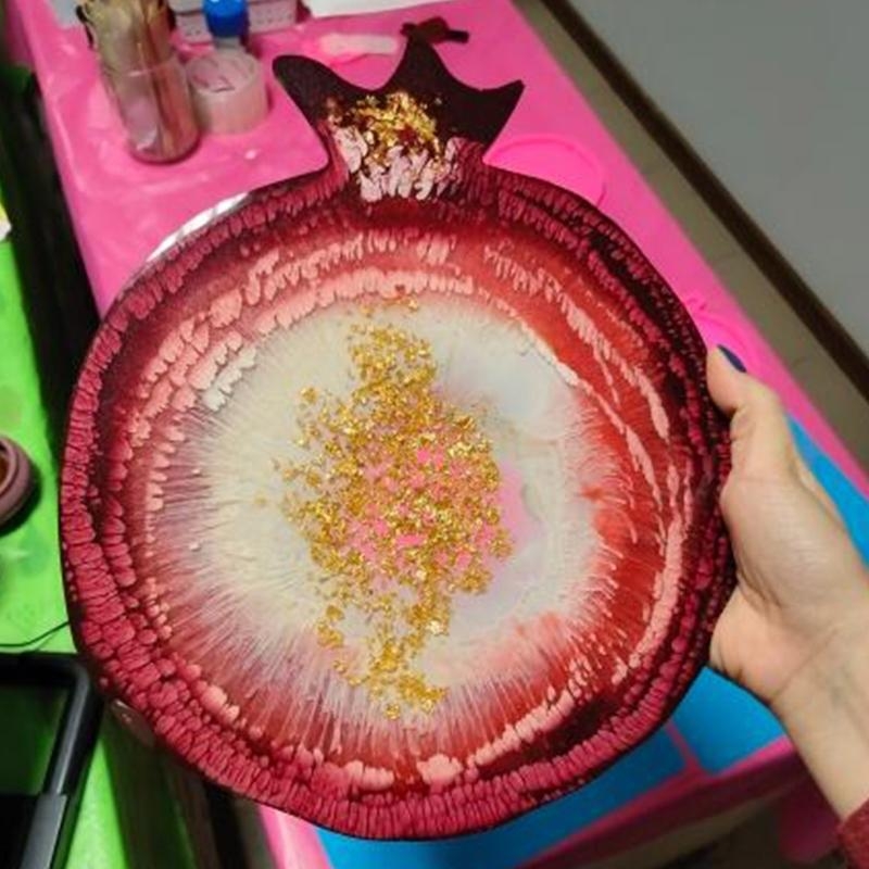 X6HE Pomegranate Geode Agate E - Geode Mold Silicone ulasan dan harga