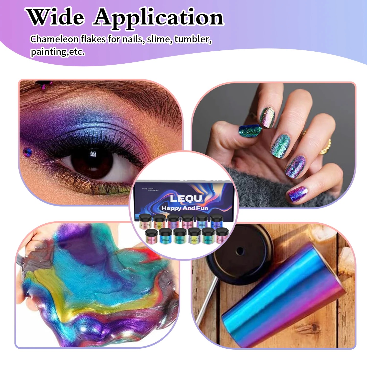 A set of chameleon pink nail c - Resin Pigment Set ulasan dan harga