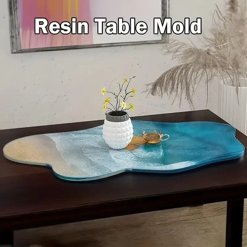 Large 61cm Irregular Trays Epo - Resin Ocean Wave Mold ulasan dan harga