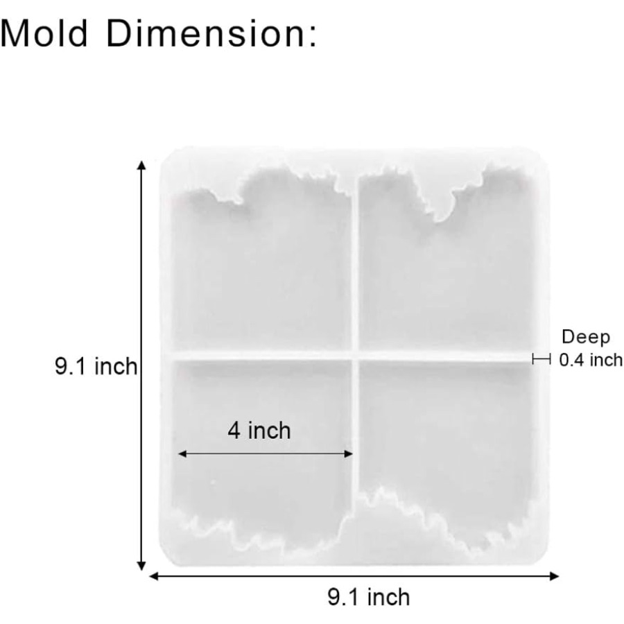 Ocean Wave Coaster Silicone Mo - Resin Ocean Wave Mold ulasan dan harga