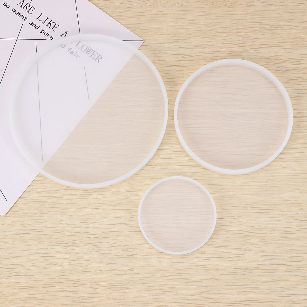 DIY Craft Silicone Fluid Arts  - Coaster Mold Round ulasan dan harga