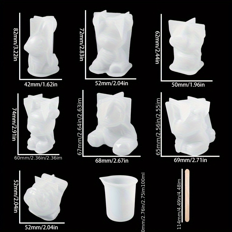 19pcs Resin-Made Mold Set, Sui - Resin Jewelry Kit ulasan dan harga