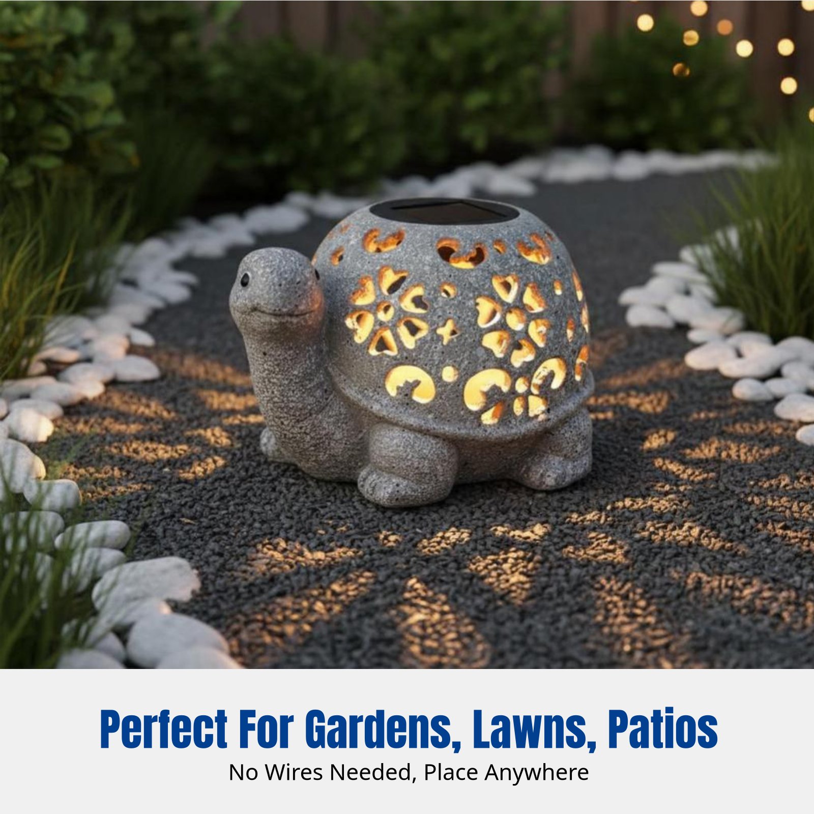 Garden Decor, Solar Hollow Tur - Resin Crafts ulasan dan harga