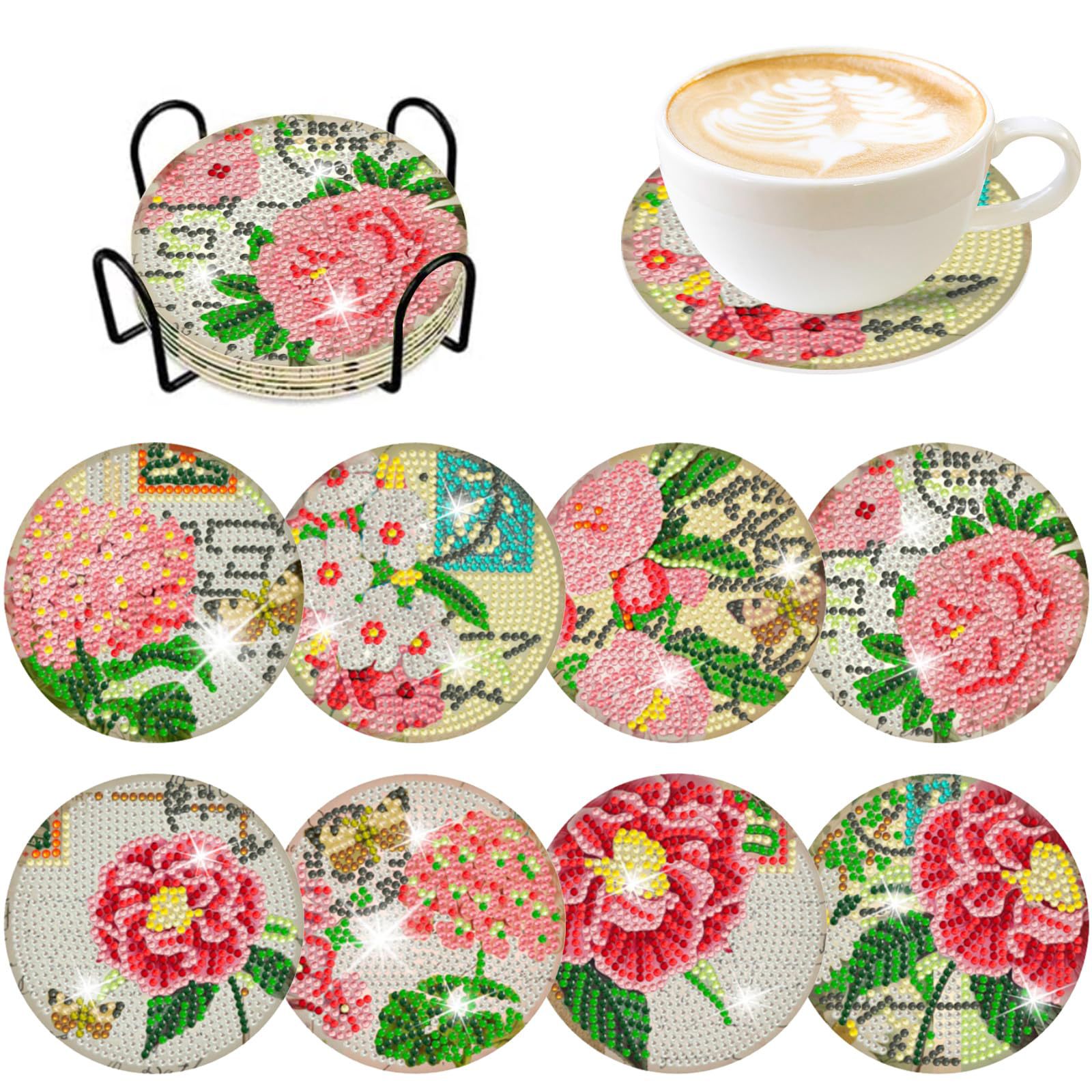 RUOPOTY 8pc/sets Diamond Paint - Resin Craft For Beginners ulasan dan harga