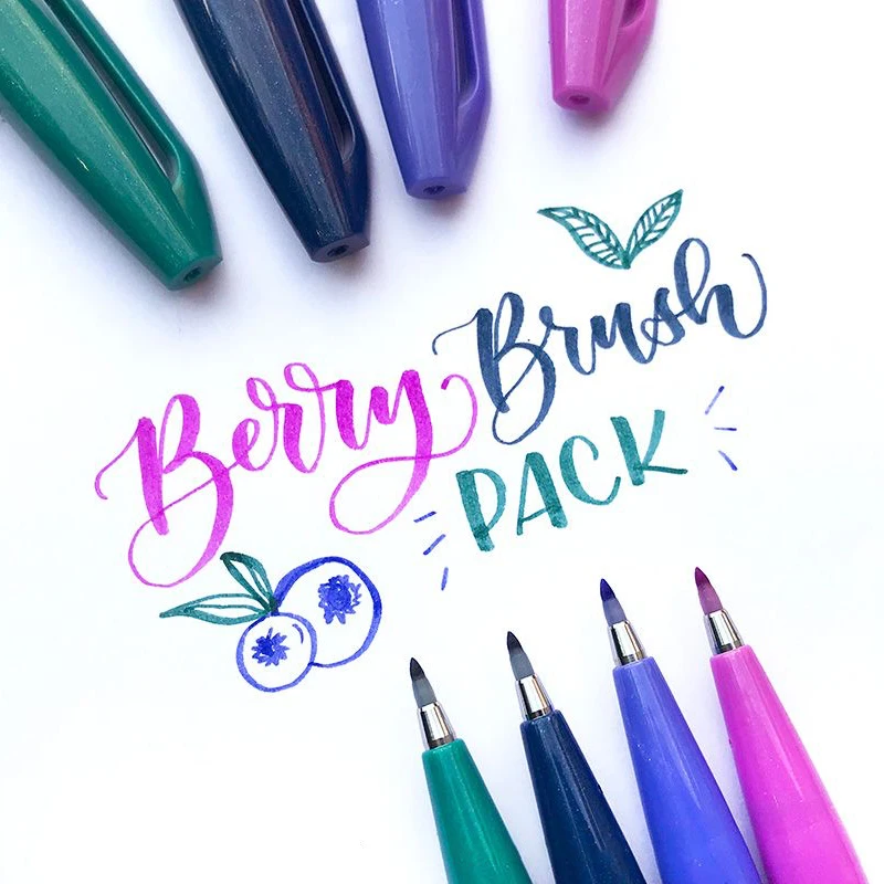 1PC Pentel Brush Sign Pen Past - Pentel Pen Sign Pen ulasan dan harga
