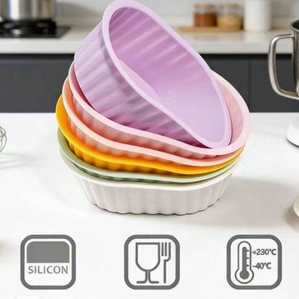 Silicone dessert cup cake mold - Mixing Cup Silicone ulasan dan harga