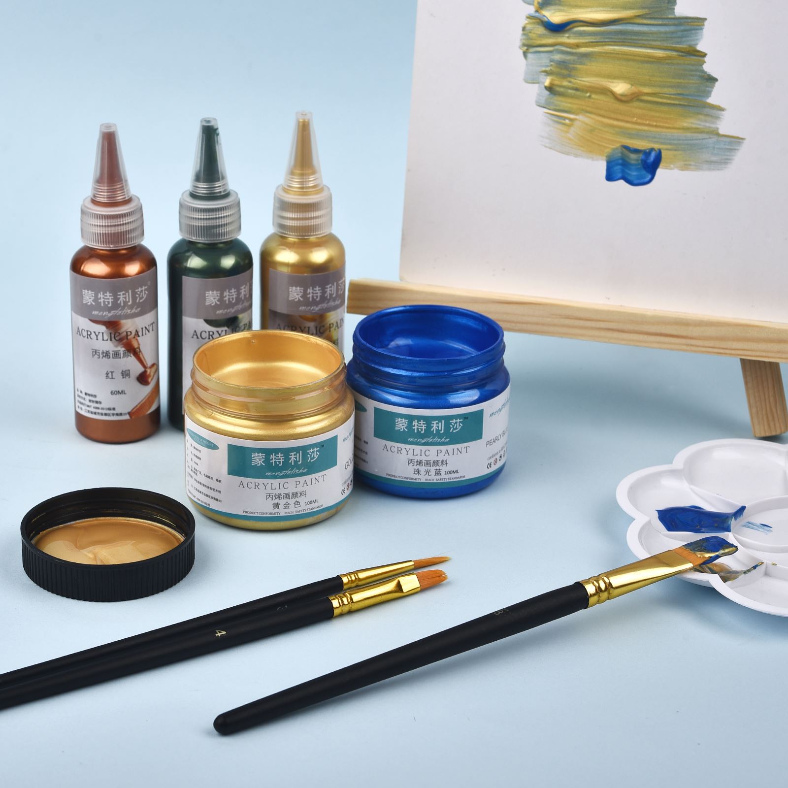 7 Colors 60ml/Bottle Metallic  - Resin Pigment Set ulasan dan harga
