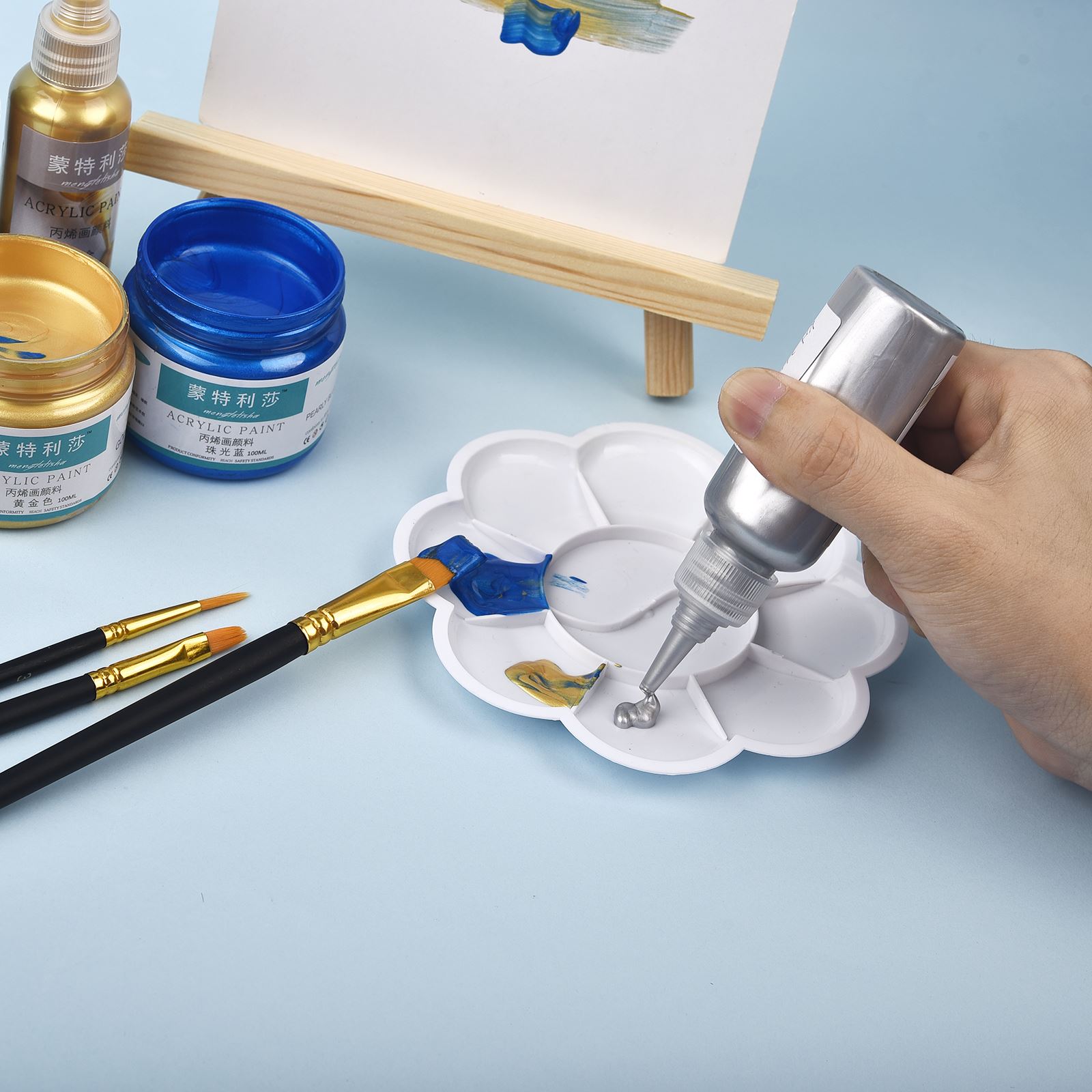 7 Colors 60ml/Bottle Metallic  - Resin Pigment Set ulasan dan harga