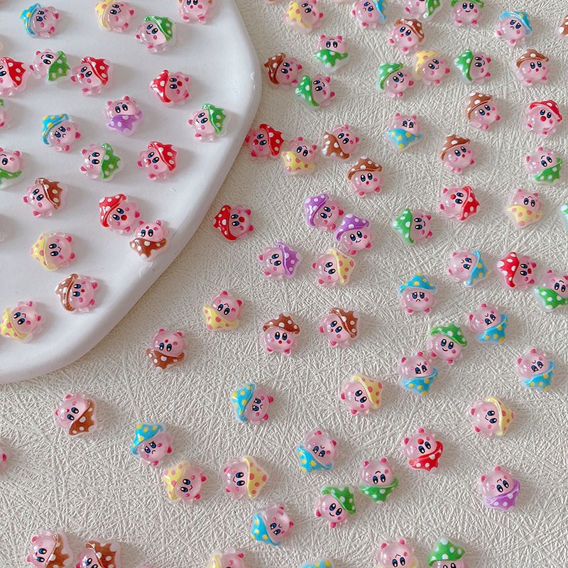 2/10/20pcs Kirby Nail Charms 3 - Resin Crafts ulasan dan harga