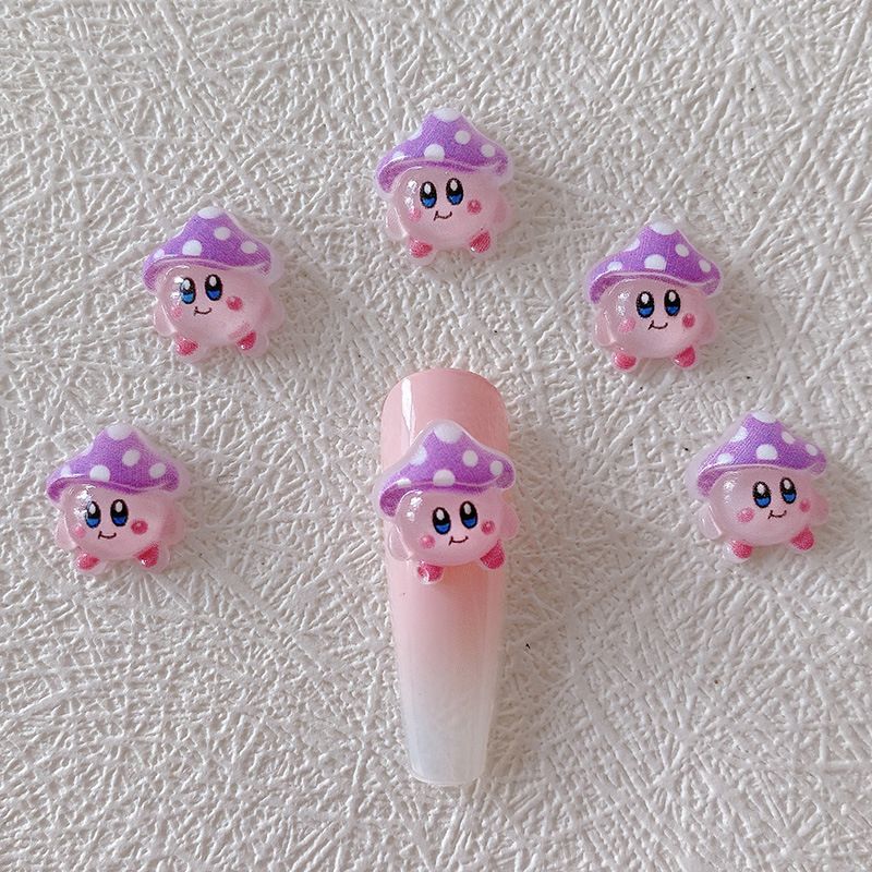 2/10/20pcs Kirby Nail Charms 3 - Resin Crafts ulasan dan harga